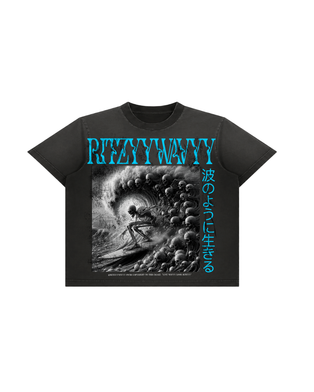 RITZYYWAVYY “SKULL SURGE” TEE